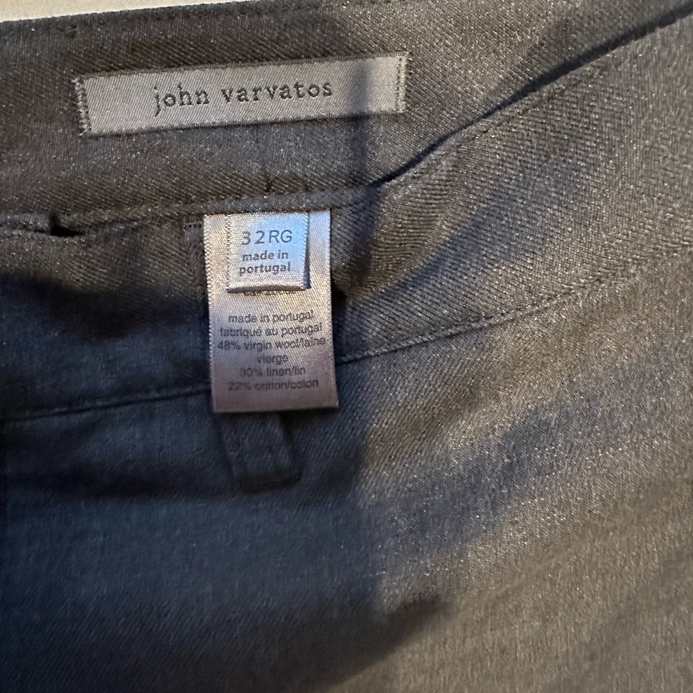 John Varvatos - 32RG - Charcoal Grey - light denim (Men’s Bowery) Jeans - New